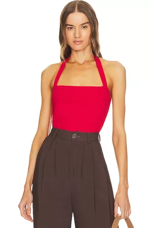 Susana Monaco Women Halterneck Tops - Halter Top in Red.