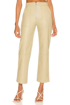 Vegan Leather High Waist Slim Leg Pant