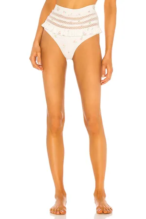 Tularosa Dreamer High Waist Bottom in White. - size M (also in S, XL, XS, XXS)