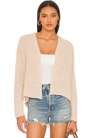Graham & Spencer Terrah Cardigan in Beige. - size L (also in M, S, XL, XS)