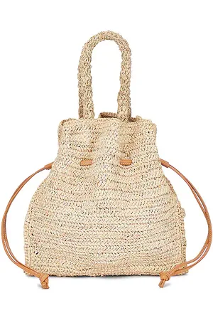 Kayu Cassia Straw Clutch Bag