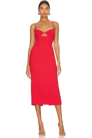 Bardot Vienna Midi Dress in Orange. - size 10 (also in 2, 4, 6)