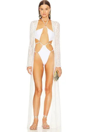 Michael Costello X REVOLVE Ryland Robe in White. - size L (also in M, XL, XXS)