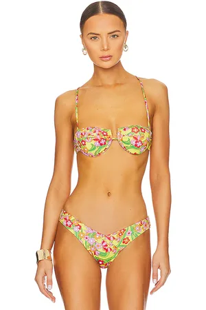 Solid Sienna Bikini Top in Yellow. - size L (also in M, S)