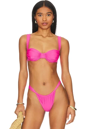 Belle Oracle Bikini Top in Pink. - size M (also in S, XS)