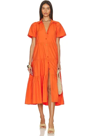 BROCHU WALKER Havana Dress in Orange. - size S (also in XS)