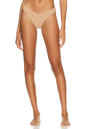 DEVON WINDSOR X REVOLVE Heidi Bikini Bottom in Metallic Gold. - size XL (also in XS)