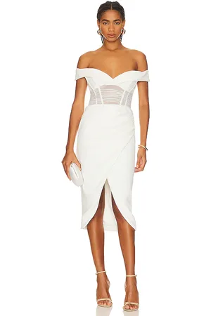 Bardot Novacane Midi Dress in White. - size 6 (also in 8)