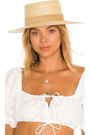 Lack of Color The Spencer Boater Hat in Natural in Neutral. - size L (also in M, S)