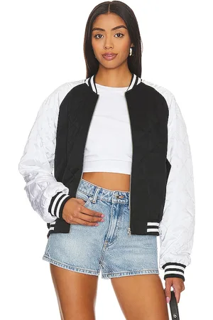 The Laundry Room Women's Faux Satin Coors Light Bomber Jacket