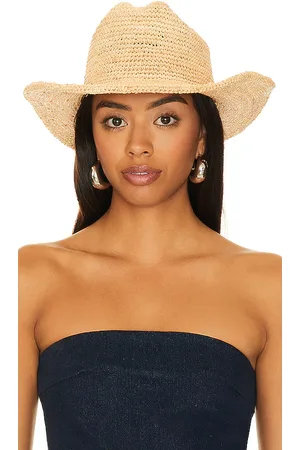 Lack of Color Raffia Cowboy Hat in Neutral. - size L (also in M, S)