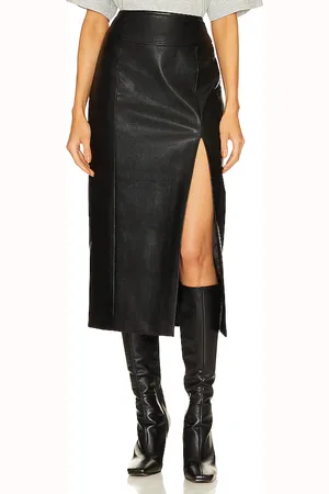 Bardot Dante Faux Leather Midi Skirt in . - size 2 (also in 4)