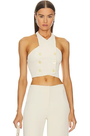 L'Academie Comilly Bralette Top in White