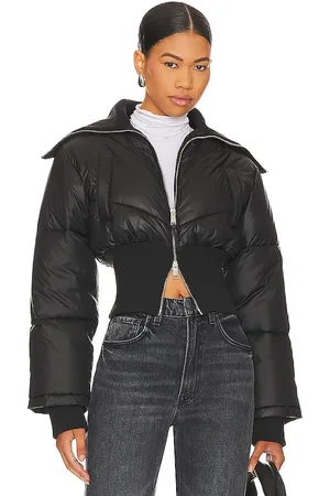 KL Jeans, Klj Monogram Puffer Jacket, Woman, Black White All Over Print, Size: L