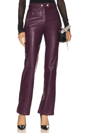 Brown Faux Leather Pants, Purple Door Boutique