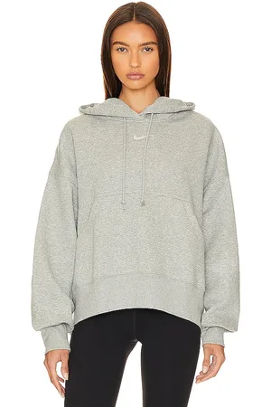 Women's Nike Heather Charcoal Seattle Seahawks Raglan Funnel Neck Pullover Hoodie Size: Extra Small