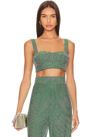 Bronx and Banco X Revolve Capri Diamond Bustier in Green. - size L (also in XS)