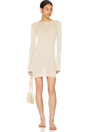 Flook the Label Elysia Mini Dress in Cream. - size M (also in S)