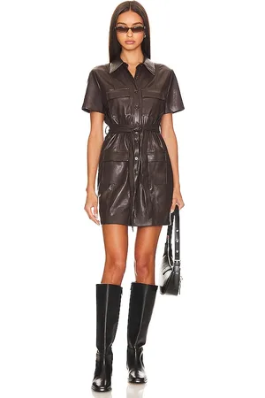 Faux Leather Tailored Short