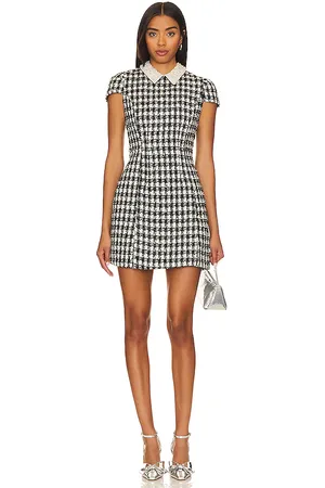 ALICE+OLIVIA Velia Mini Dress in Black,White. - size 12 (also in 2)