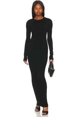 Cotton Citizen Verona Crewneck Maxi Dress in Black. - size L (also in M, S, XS)