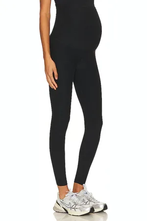 Beyond Yoga Spacedye Love The Bump Maternity Midi Legging in Black. - size L (also in M, S, XL, XS)
