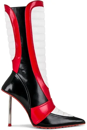 Jeffrey Campbell Motorsport Boots in Black,Red. - size 6.5 (also in 8.5)