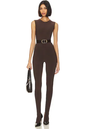 Norma Kamali Sleeveless Catsuit With Footsie in . - size L (also in M, S)