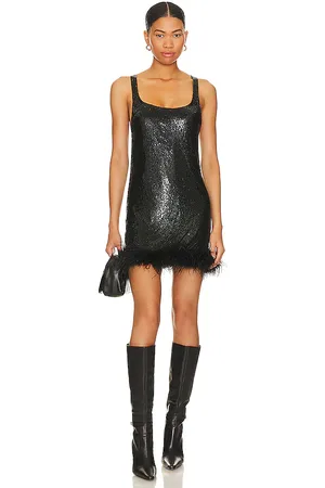 h:ours Chainmail Feather Mini Dress in . - size M (also in S, XS)