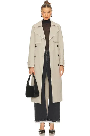 Claudie Pierlot Monogram Mid-Length Trench Coat