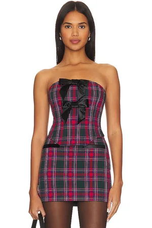 MAJORELLE Joi Bustier Top in Fuchsia. - size S (also in XL, XS)