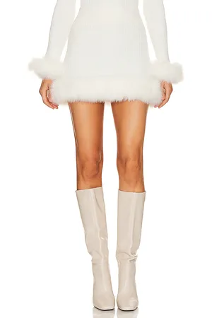 Show Me Your Mumu Fran Mini Skirt in White. - size L (also in S, XL, XS)