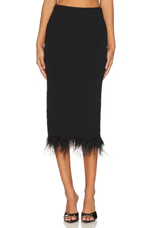 Central Park West Sylvie Marabou Sweep Skirt in . - size M (also in S, XS)