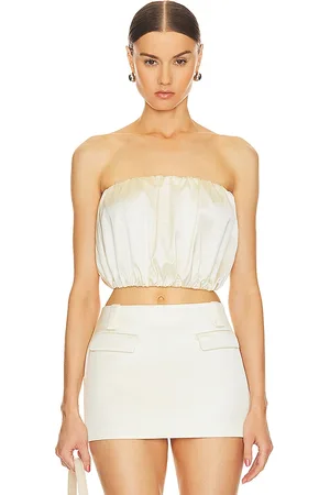 Strapless Tops & Tube Tops - satin - women - Shop your favorite brands