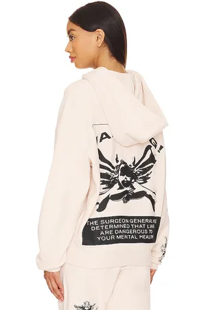 Boys Lie Up In Smoke Hoodie in Cream. - size M/L (also in XS/S)