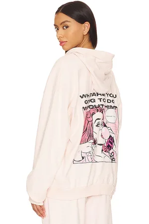 Boys Lie What Are You Going To Do Without Him Zip-up Hoodie in Blush. - size M/L (also in XS/S)