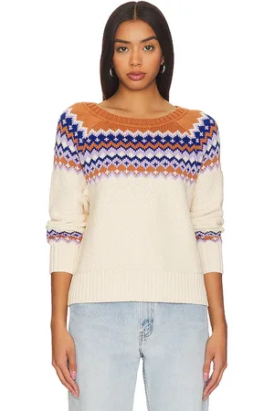 525 America Jen Fair Isle Pullover Sweater in Cream. - size L (also in XS)