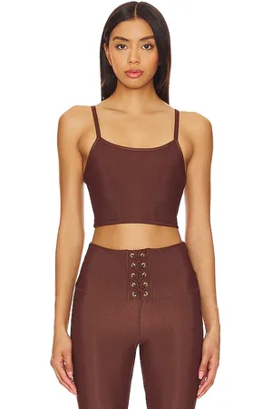 STRUT-THIS X Chantelle Paige-Mulligan The Melrose Bra Top in Chocolate. - size L (also in M, S, XS)