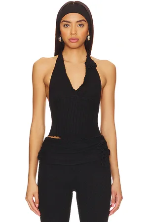 DANIELLE GUIZIO Alacant Knit Halter Top in . - size L (also in M, S, XL, XS, XXS)