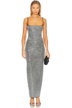 Retrofete Kyree Knit Dress in Metallic Silver. - size M (also in S, XL, XS)