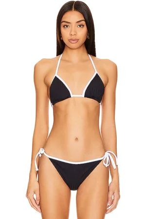 Solid Iris Bikini Top in Black. - size M (also in XL, XS)