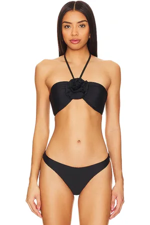 Milly Cabana Rosette Halter Bikini Top in . - size M (also in P, S)