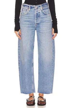 Citizens of Humanity Ayla Undone Hem Crop in Denim-Medium. - size 26 (also in 27, 28, 29, 30, 31, 32, 33, 34)