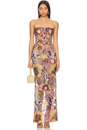 Bronx and Banco Dahlia Maxi Dress in Green. - size M (also in S, XL)
