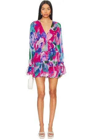 HEMANT AND NANDITA X REVOLVE Vesa Mini Dress in Fuchsia. - size S (also in XS)