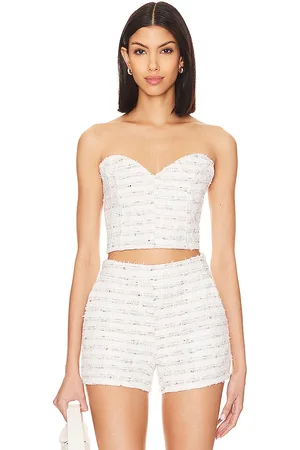 MISA Astor Bustier in White. - size L (also in XL)