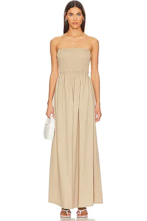 MISA Andrea Jumpsuit in Beige. - size L (also in XL)