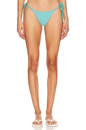 PQ Mila Tie Teeny Bikini Bottom in Teal. - size L (also in M)