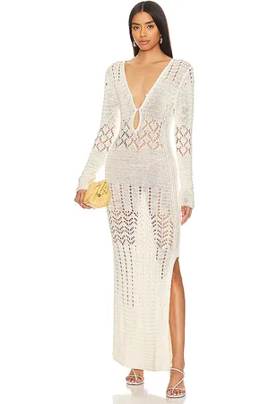 Solid The Lucinda Dress in Ivory. - size L (also in M, S)