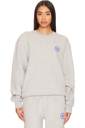 7 DAYS ACTIVE Organic Crewneck Sweatshirt in Grey. - size S (also in XS)